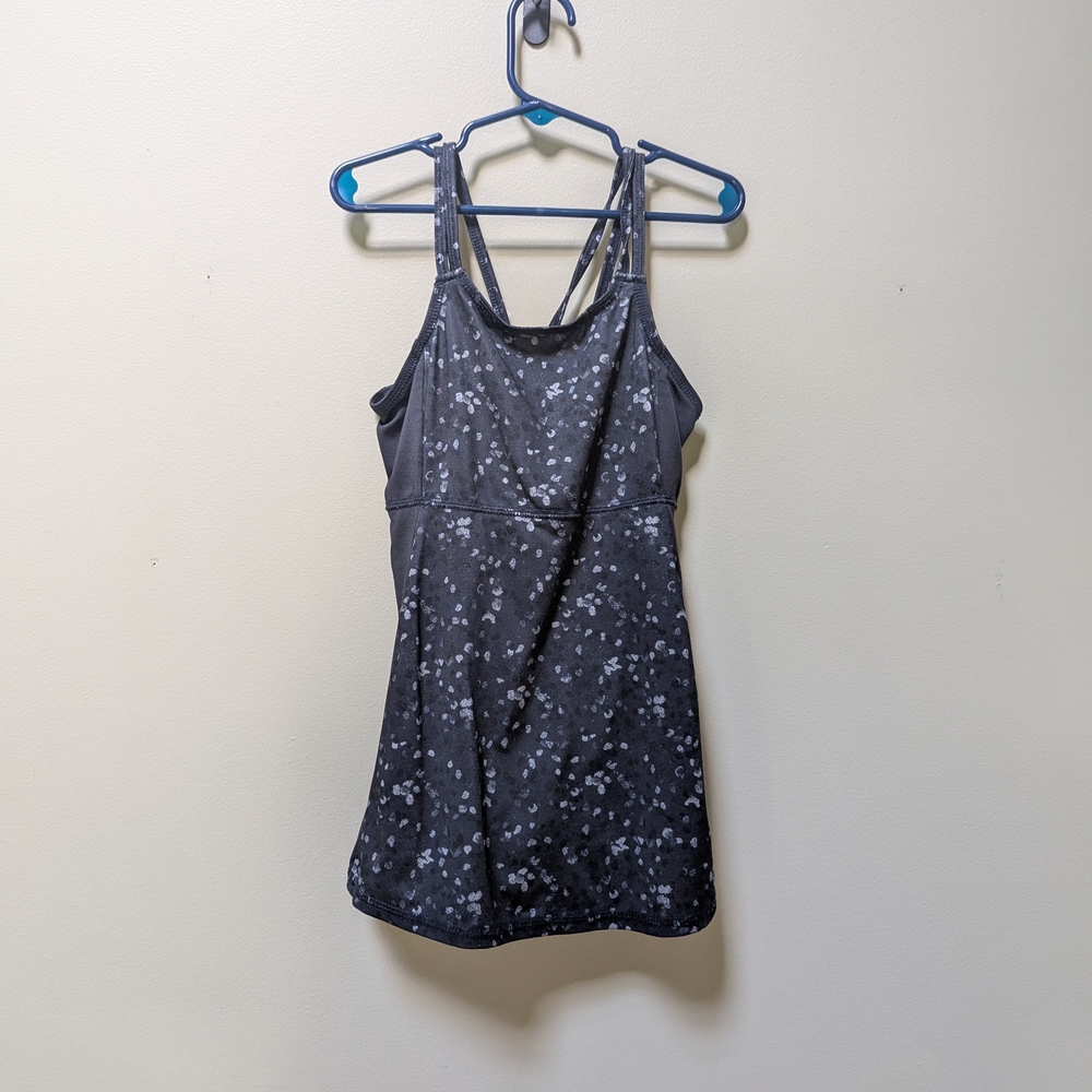 Women's Gray Patterned Tank Top